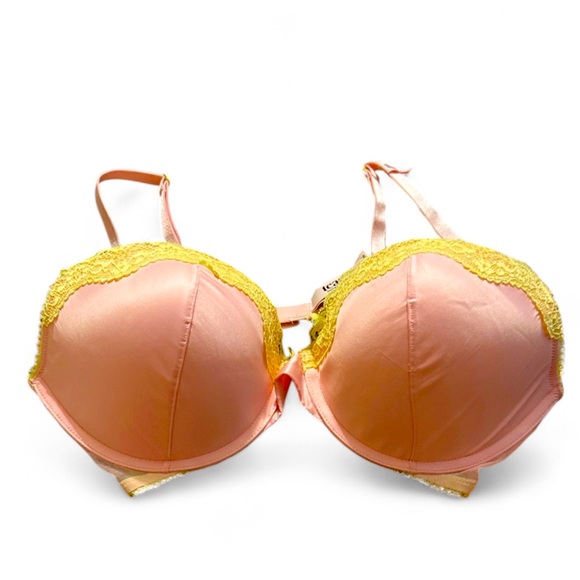 Victoria's Secret Pink Bra with Yellow Trim - Picture 2 of 4